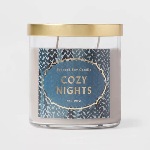 Opalhouse 15.1oz Lidded Glass Jar 2-Wick Candles