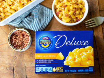 Kraft Deluxe or Velveeta Macaroni & Cheese Just 79¢ Per Box