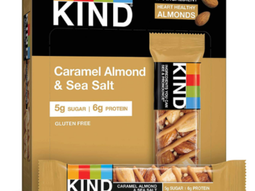 12-Count KIND Healthy Snack Bar, Caramel Almond & Sea Salt as low as $9.33 Shipped Free (Reg. $23.88) | 78¢ each bar!