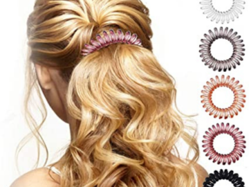 17 Pack Spiral Hair Ties $6.99 After Code (Reg. $13.99) | 41¢ each pair!