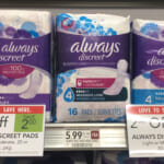 Always Discreet Pads As Low As $1.49 At Publix (Regular Price $5.99) on I Heart Publix