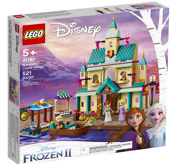 LEGO Disney Frozen II Arendelle Castle Village 41167 Toy Castle Building Set