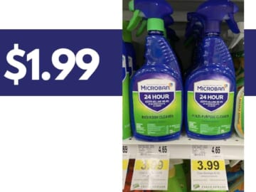 Microban 24 Hour Cleaner for $1.99 at Lowes Foods
