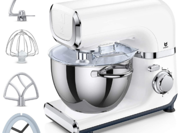 6 Adjustable Speeds Automatic Tilt-Head Electric Stand Mixer $60.99 After Code (Reg. $129.99) + Free Shipping