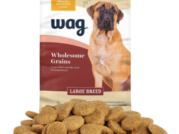 Wag Wholesome Grains Dog Food 30-Pound Bag as low as $12.60 Shipped Free (Reg. $44.22) | 42¢/pound!