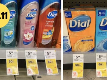 Dial Soap 8-Bar Packs or Body Wash for $2.11 at Walgreens