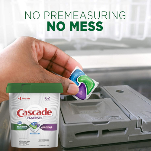 62 Count Cascade Dishwasher Detergent Tabs as low as $15.27 Shipped Free (Reg. $18.99) | Just 25¢/Pac!