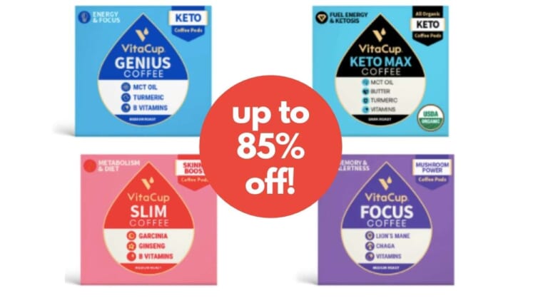 Save 60-85% on VitaCup Coffee Pods & Ground Coffee at Target