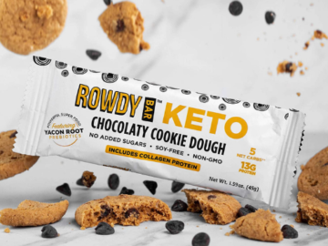 12-Count ROWDY BAR Keto Chocolaty Cookie Dough Protein Bars $15.99 (Reg. $31.99) | $1.33 each bar!