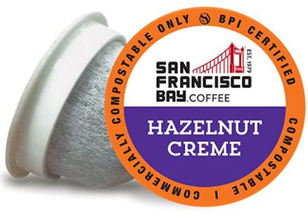 hazelnut creme coffee pods