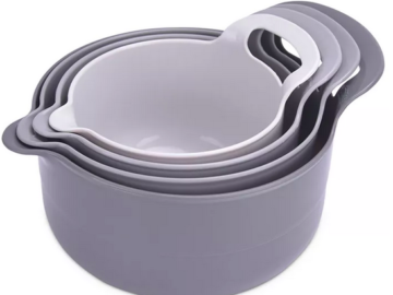 4-Piece Mixing Bowl Set only $9.99!