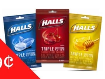 Hall’s Printable Coupon | Cough Drops Only 19¢ at Target!