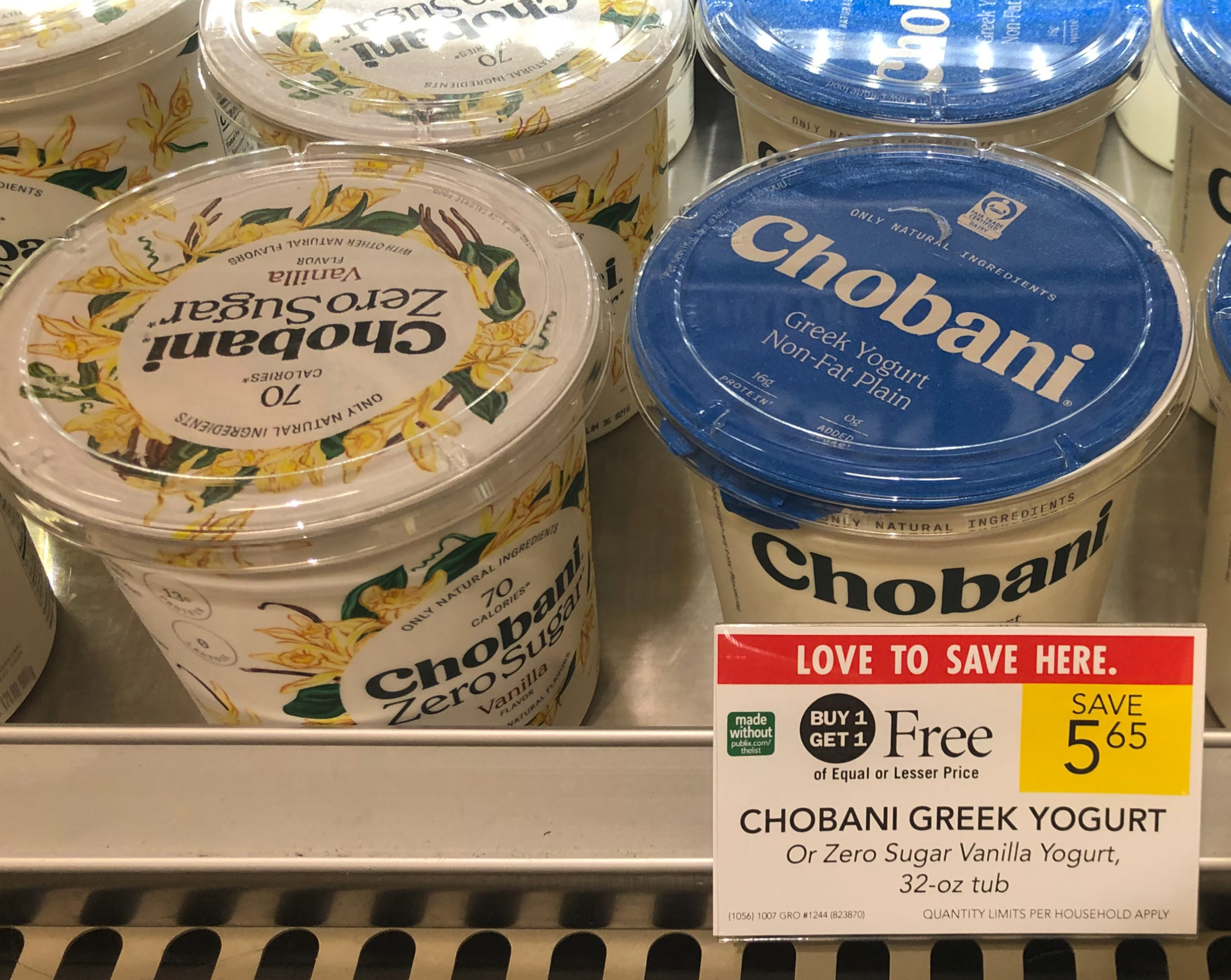Chobani Zero Sugar Tubs Just $1.35 At Publix (Regular Price $5.69) on I Heart Publix 1