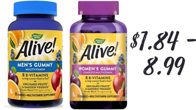 Nature’s Way Alive! Multivitamins for as Low as $1.84