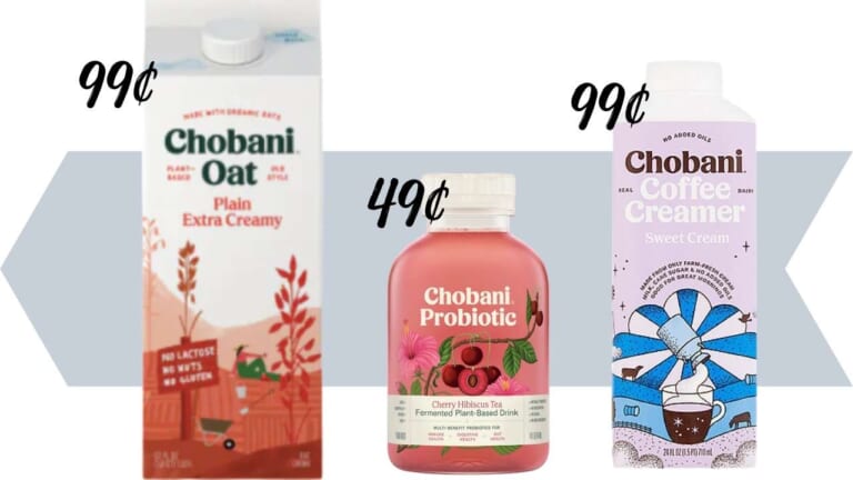 Chobani Oat Milk, Coffee Creamer, & Probiotic Deals at Publix