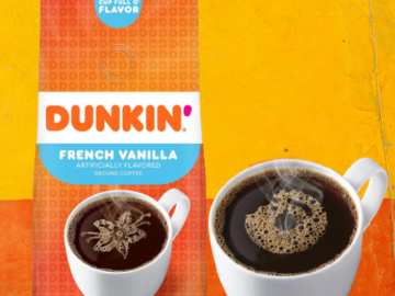 Dunkin’ French Vanilla Flavored Ground Coffee, 12 Ounces as low as $5.44 Shipped Free (Reg. $6.99) – FAB Ratings! 9,700+ 4.7/5 Stars!