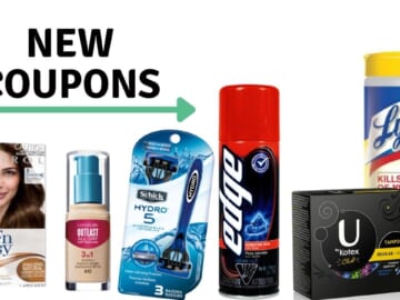 New Coupons: Schick, L’Oreal, Lysol & More!