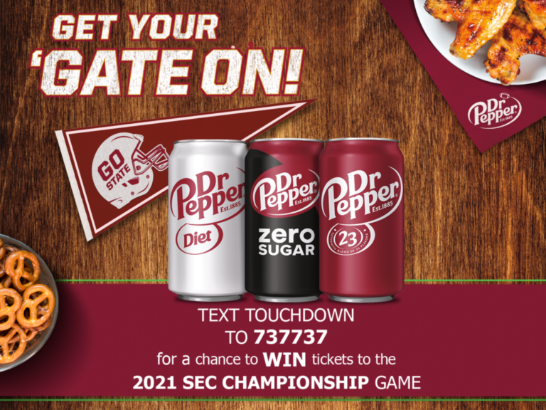 Dr Pepper Sweepstakes - Enter To Win A Trip To The 2021 SEC Championship Game on I Heart Publix 2
