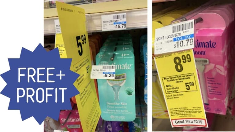 Money Maker Schick & Skintimate Razors at CVS!