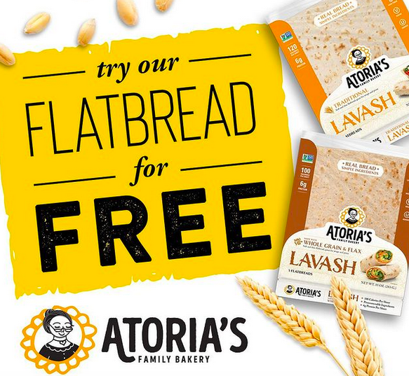 Free Atoria’s Flatbread Product Coupon