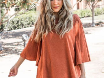 Today Only! Solid Austin Top $18.99 Shipped Free (Reg. $36.99) – FAB Ratings! | Available in 4 sizes and 6 colors