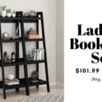 ladder bookcase set