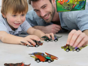 6-Pack Dinosaur Toy Pull Back Cars $11.19 (Reg. $30) | $1.87 each car!