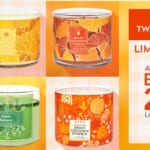 B2G2 Bath & Body Works 3-Wick Candles + Free Shipping Code
