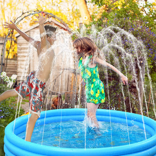Inflatable Swimming Pool, Sprinkler & Ball Pit $6.59 (Reg. $29.99)