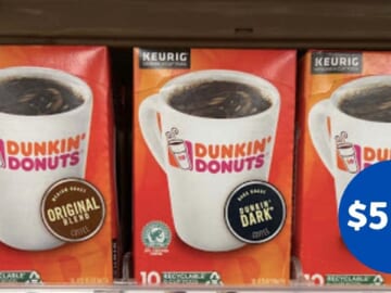 Dunkin Donuts Coffee Coupon | Makes Bagged Coffee or K-Cups $5.24