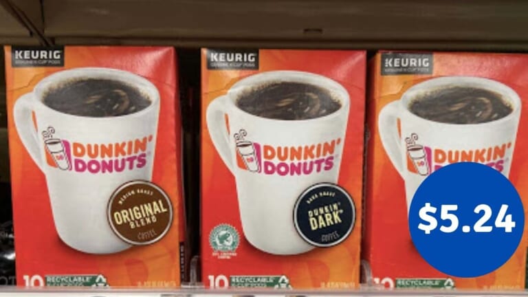 Dunkin Donuts Coffee Coupon | Makes Bagged Coffee or K-Cups $5.24