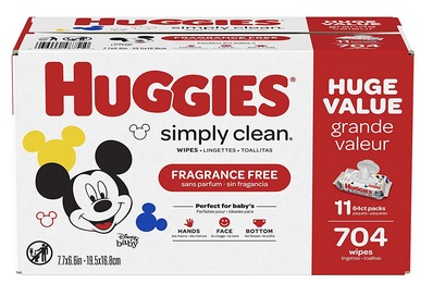 HUGGIES Simply Clean Fragrance-free Baby Wipes