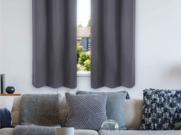 Block Light Effectively with these FAB 2 Panel Black Out Curtains, As Low As $9.99 