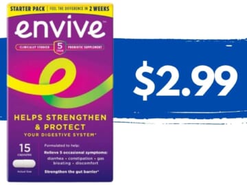 $2.99 Envive Digestive Probiotic at Target (reg. $14.99)