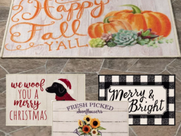 Holiday & Seasonal Accent Rugs from $5.94 After Code (Reg. $18) | Tons of Fun Designs!