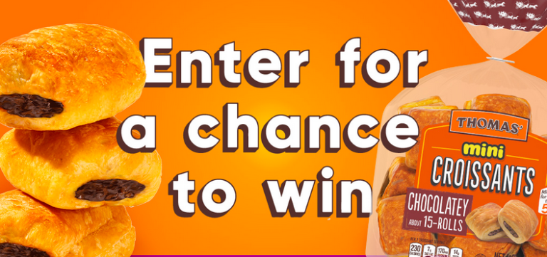 Thomas Chocolatey Mini Croissants Sweepstakes (1,025 Winners)