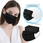100 Count 3 Ply Face Masks Black Disposable Mask $6.99 (Reg. $18.99) – FAB Ratings! 28K+ 4.7/5 Stars! | Just 7¢/Mask!