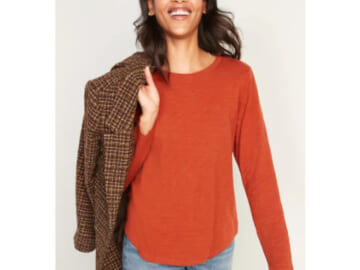 Today Only! 50% Old Navy Long Sleeved Tees for Adults and Kids