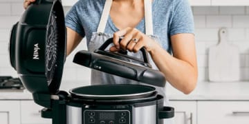 Today Only! Ninja Foodi 10-in-1 Pressure Cooker and Air Fryer, 6.5 Quart $118.99 Shipped Free (Reg. $200) – 3K+ FAB Ratings! With Nesting Broil Rack