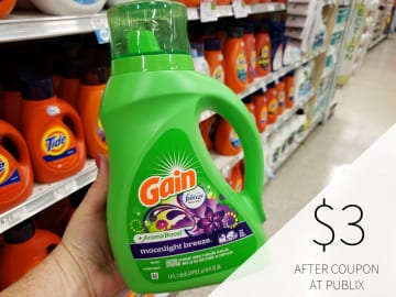 Gain Detergent Just $3.99 This Week At Publix (Regular Price $7.19)