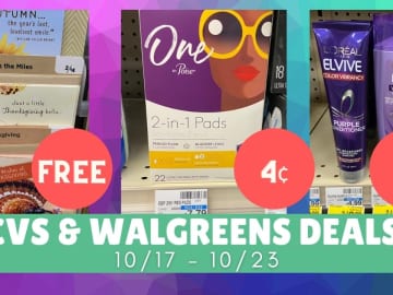 Video: Top CVS & Walgreens Deals This Week 10/17-10/23