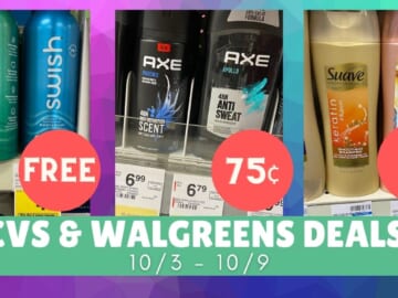 Video: Top CVS & Walgreens Deals This Week 10/3-10/9