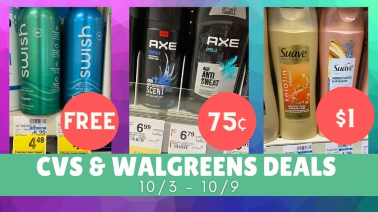 Video: Top CVS & Walgreens Deals This Week 10/3-10/9