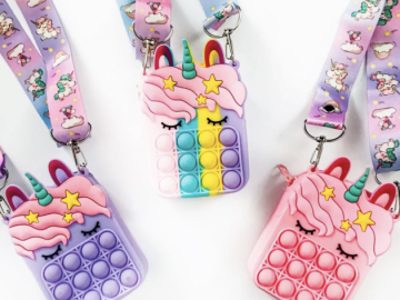 Fun Unicorn Pop-It Purses for $18.99 shipped!