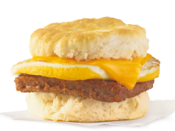 Wendy’s: Sausage or Bacon Egg + Cheese Biscuit only $1!