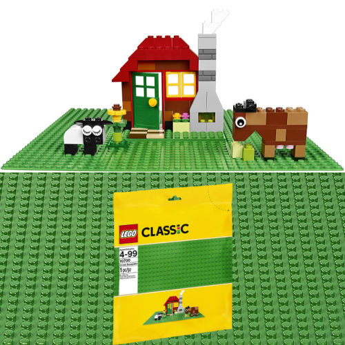 LEGO Classic Green Baseplate, 10 x 10 inches $4.79 (Reg. $10)