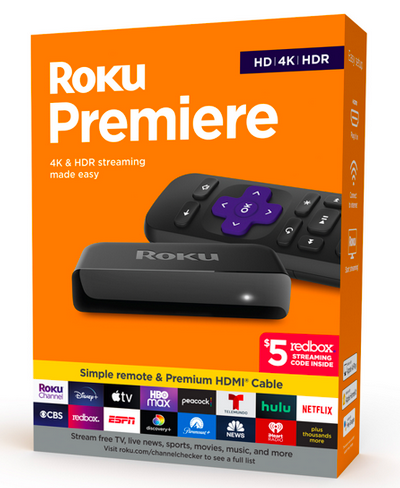 Roku Premiere 4K/HDR Streaming Media Player only $19.88!