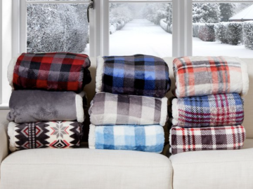 ClimateRight By Cuddlduds Oversized Throw with Feet Pocket just $12.88!