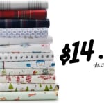 Cuddl Duds Flannel Sheet Set for $14.86