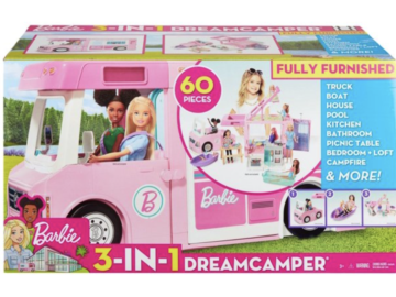 Barbie Estate 3-in-1 Dreamcamper Vehicle with Accessories for just $60 shipped!